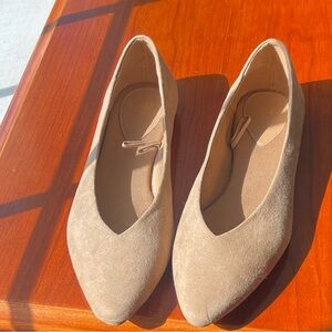 Suede everyday flats